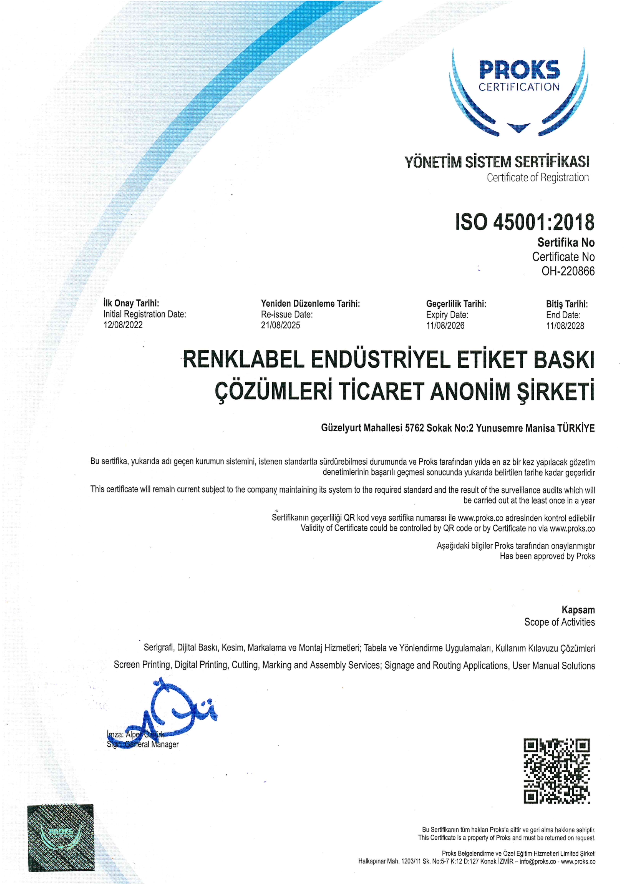 Yönetim Sistem Sertifikası