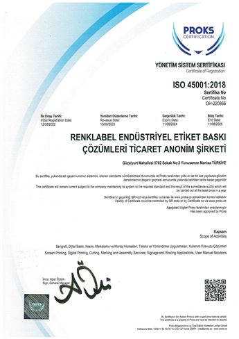 Yönetim Sistem Sertifikası